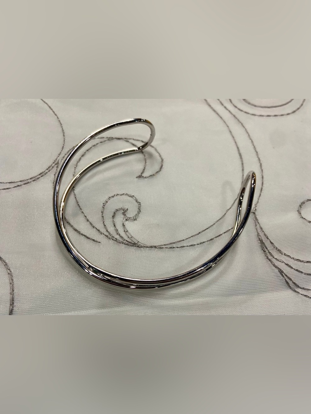 Silver Open Cuff Bracelet - Women's Minimalist Jewelry
